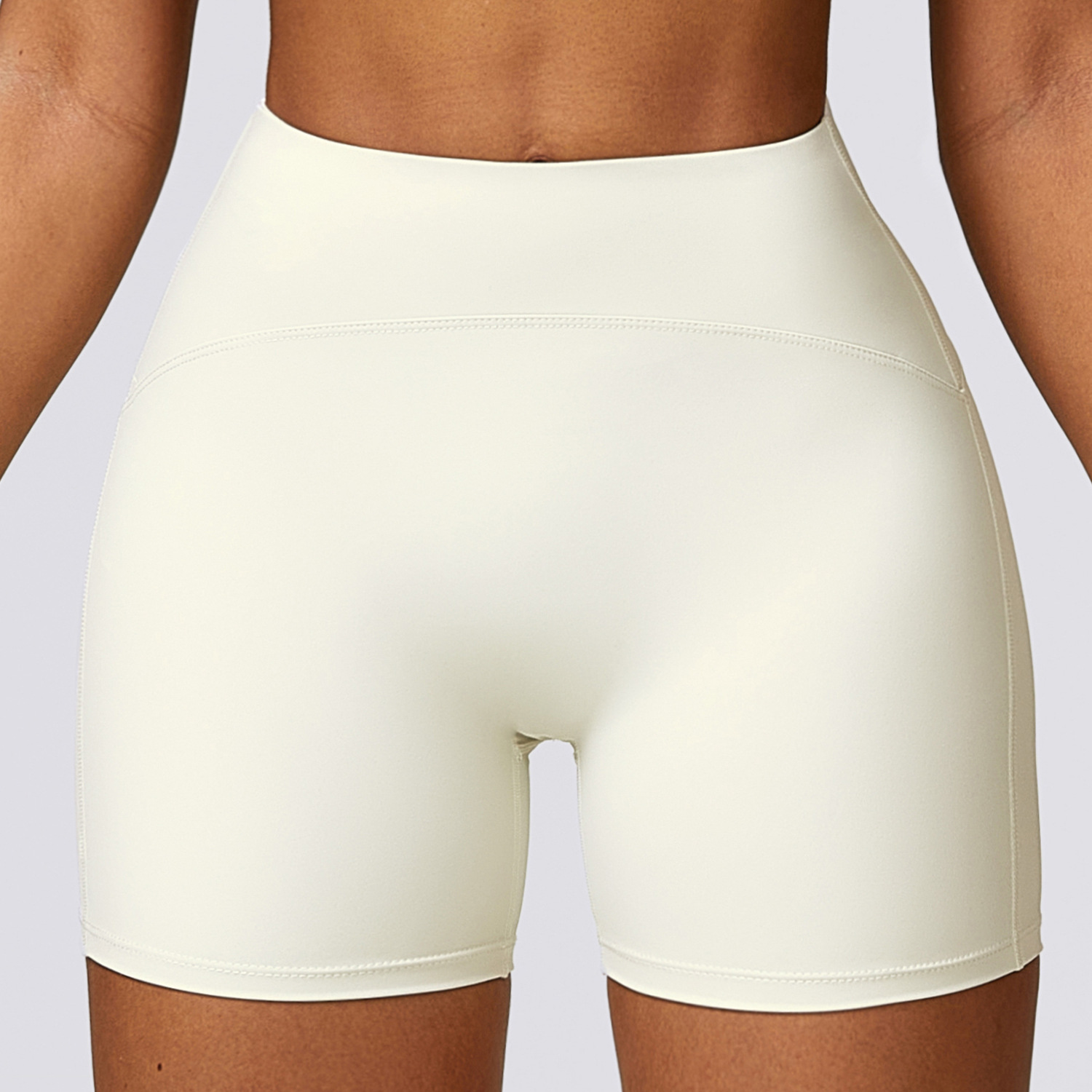 Eco-friendly recycled nude sports shorts quick drying tight yoga pants cycling running fitness shorts women Eco-friendly recycled nude sports shorts quick drying tight yoga pants cycling running fitness shorts women