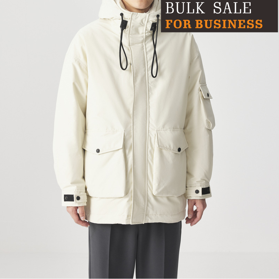 Outdoor hooded down jacket men's winter style loose warm men's jacket