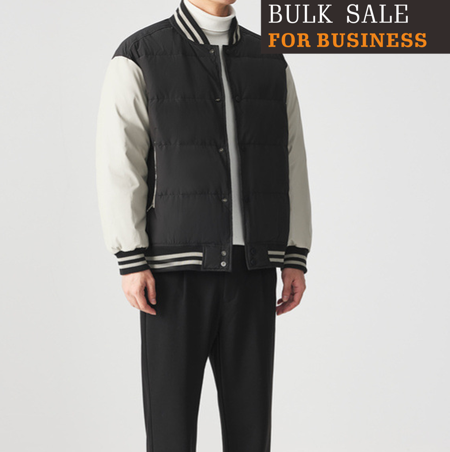 Lightweight Down Baseball Jersey Winter New Simple Men's Down Jacket