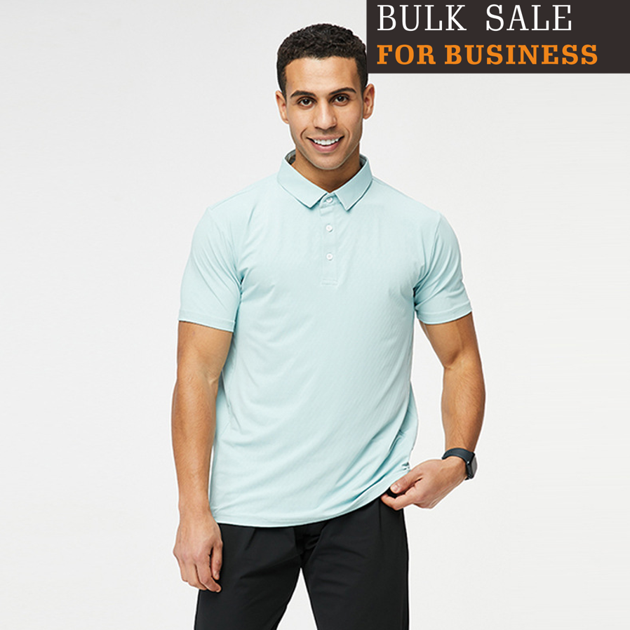 Athletic quick-drying T-shirt unisex cool lapel polo short sleeves