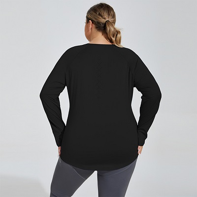 long sleeve workout shirts plus size running tops women's sportswear long sleeve workout shirts plus size running tops women's sportswear