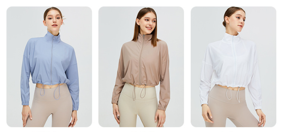 vendors for workout clothes white gym jacket for sale