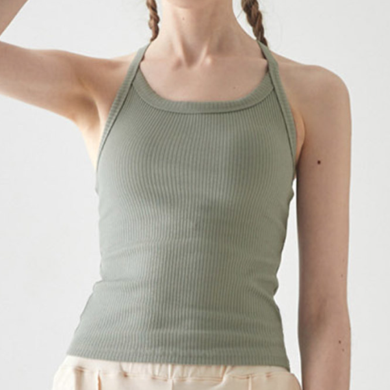 army green yoga tank
