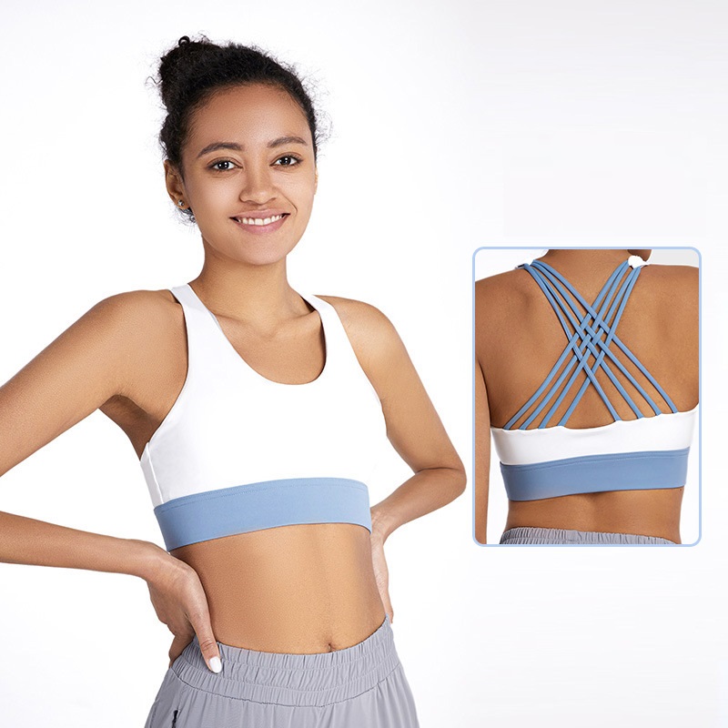 Big discounting  Plus Size Workout Wear  &ndash; 2278WX contrast happy workout bra  &ndash;  FITFEVER