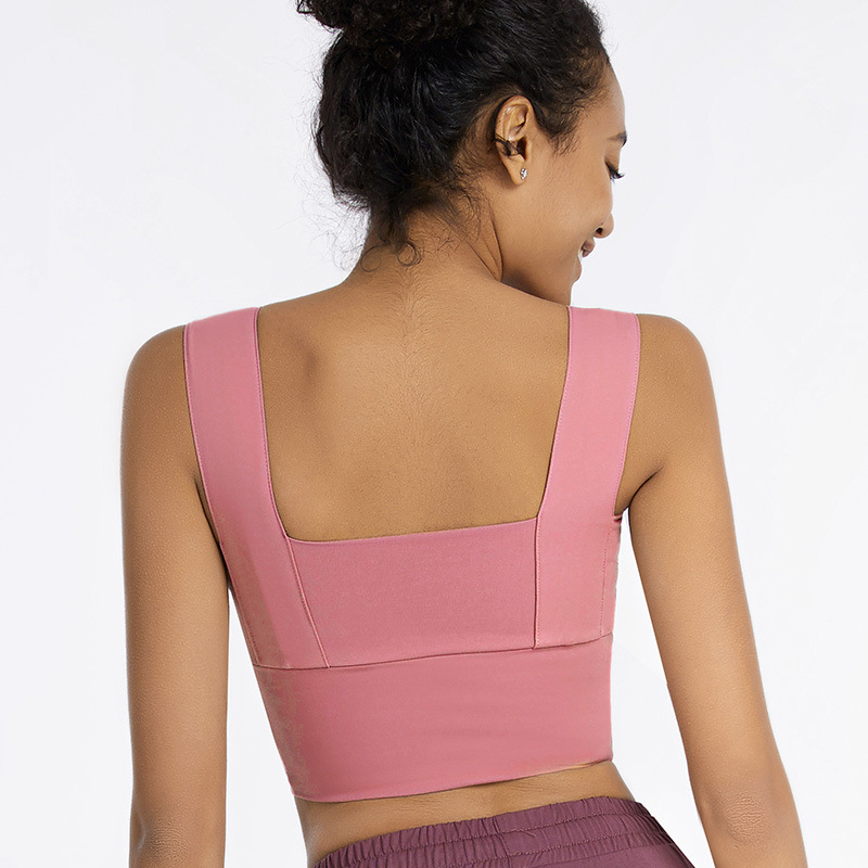 Competitive Price forRibbed Workout Leggings- WX055 broad strap shock proof bra–FITFEVER detail pictures