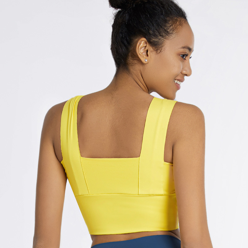 Competitive Price forRibbed Workout Leggings- WX055 broad strap shock proof bra–FITFEVER detail pictures