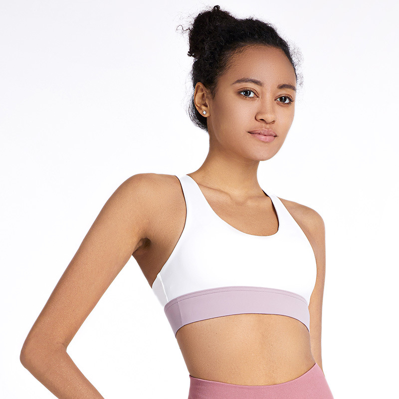 Big discountingPlus Size Workout Wear– 2278WX contrast happy workout bra–FITFEVER detail pictures