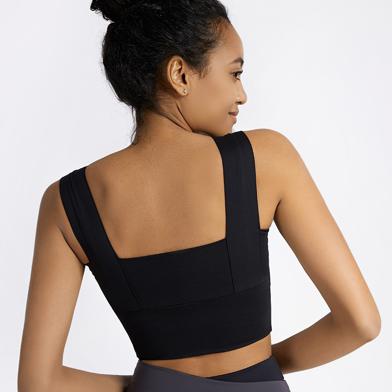 Competitive Price forRibbed Workout Leggings- WX055 broad strap shock proof bra–FITFEVER detail pictures