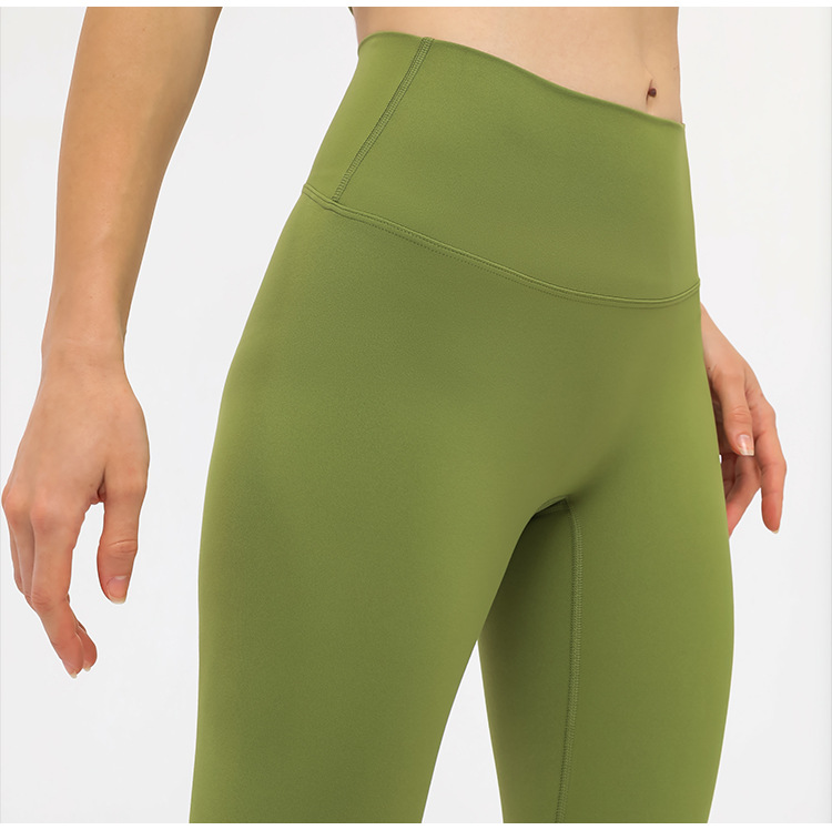 Best qualityWorkout Legging Sets- D19108-2 camel toe proof tights–FITFEVER detail pictures