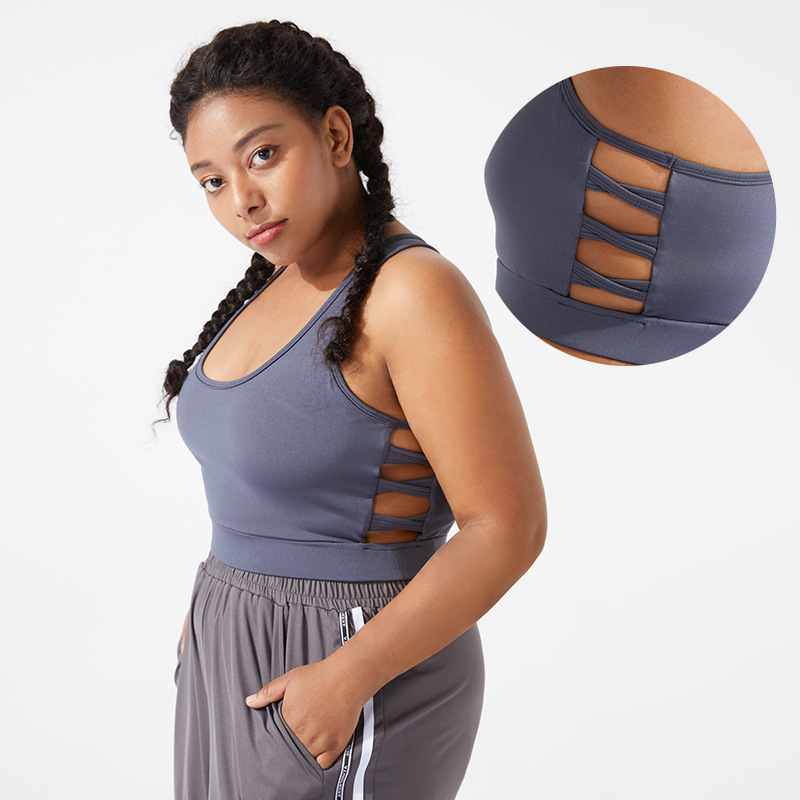 High Quality China Women Breathable Fitness Gym Crop Top Sexy Yoga Top Adjustable Sports Workout Bra