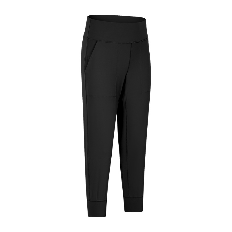 Factory source  Plus Size Black Joggers