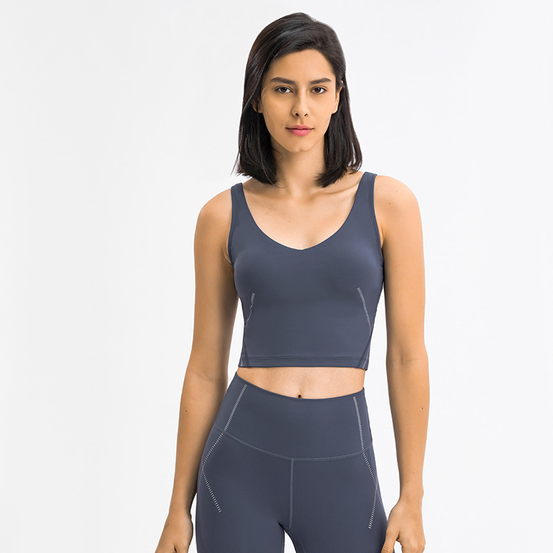 DW107 sliver print workout bra