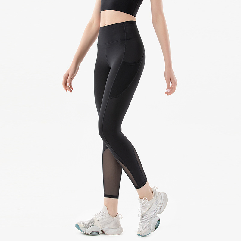 Factory wholesaleActivewear Leggings- JSK18 mesh pocket fashion legging–FITFEVER detail pictures