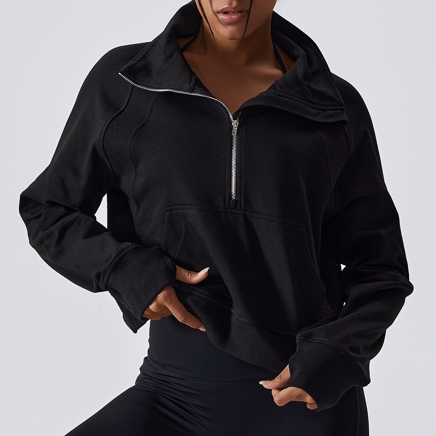 BCX8017 sport sweatshirt oversized crew golf outfit