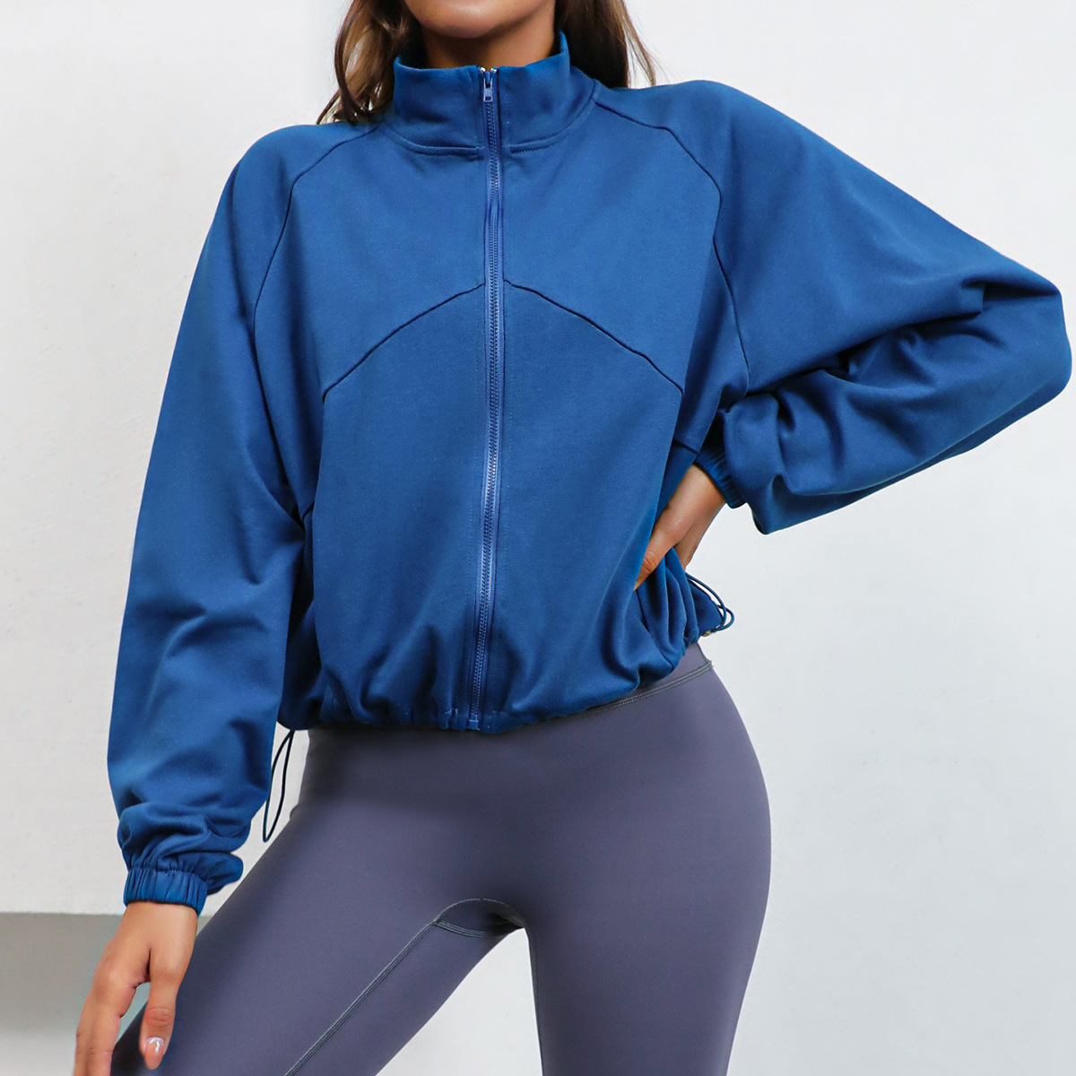 Short Lead Time forPlus Size Colorful Leggings- BWT6241 Women Workout Jacket–FITFEVER detail pictures