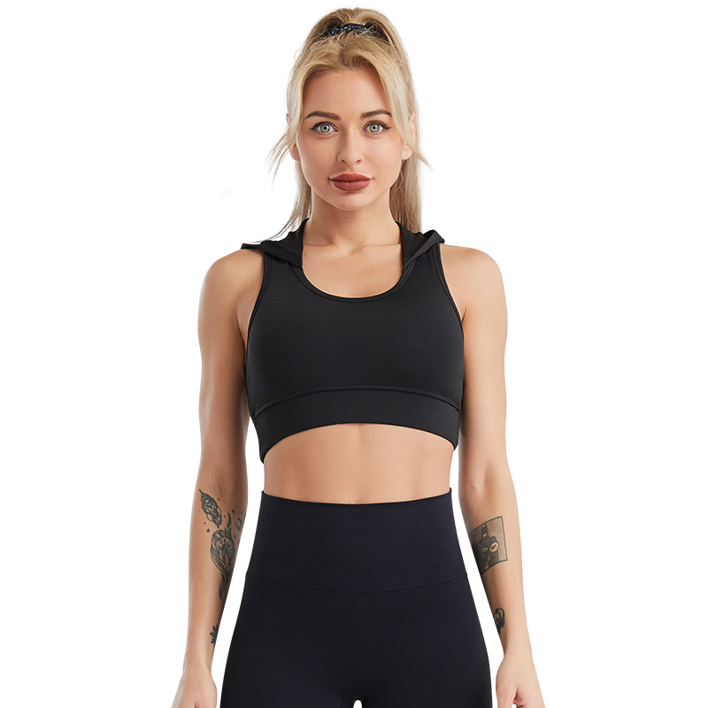 sport bra and hoodie