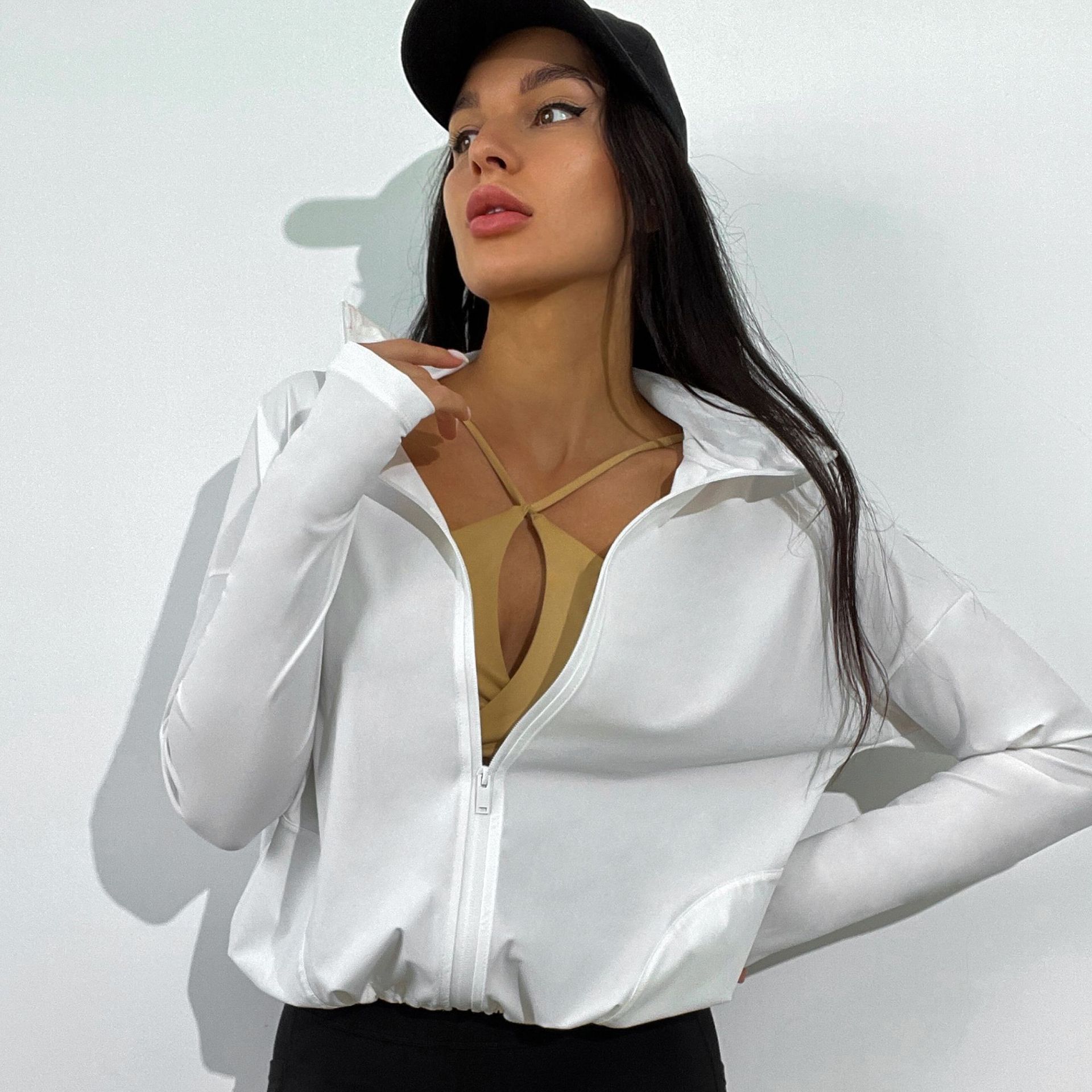 zipper jacket for workout